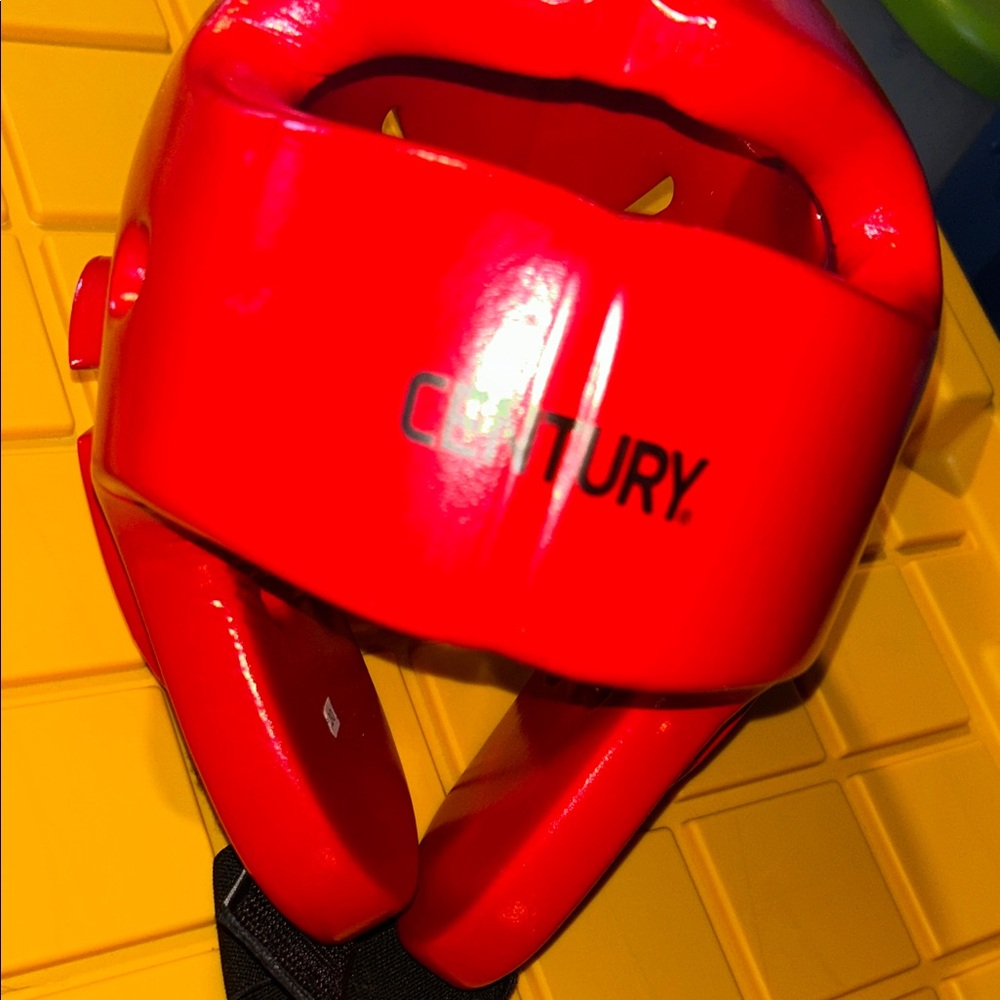 Red Protective Headgear